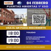 CARTEL JORNADA PUERTAS ABIERTAS 2025 - 1 ESO
